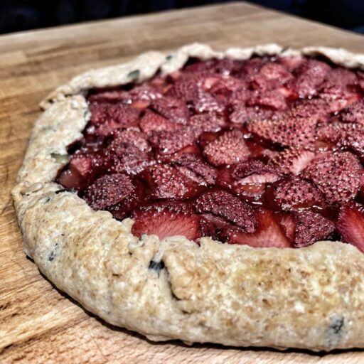 galette con le fragole