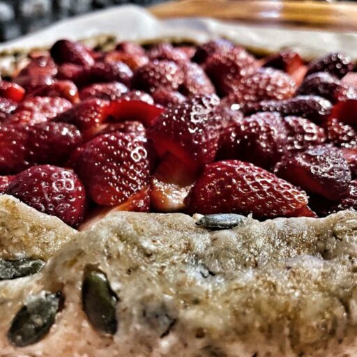 galette con le fragole