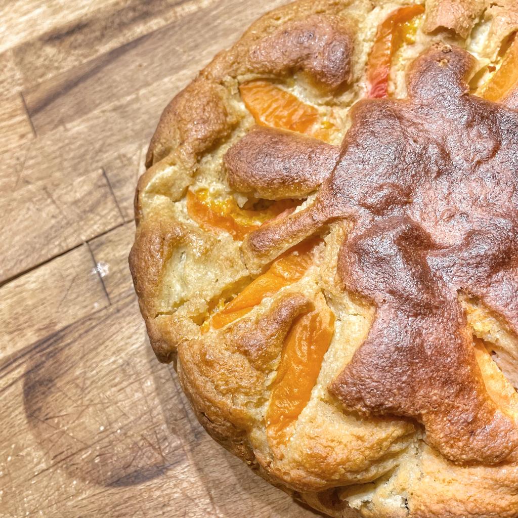 torta morbida di pesche e albicocche