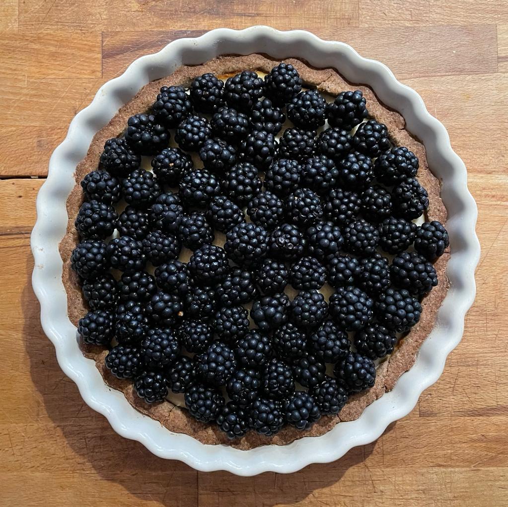 crostata more e ricotta con grano saraceno