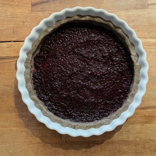 crostata more e ricotta con grano saraceno