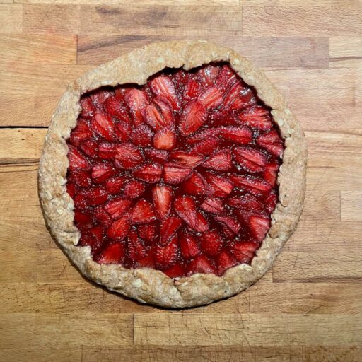 gallette integrale  fragole e fiocchi di avena