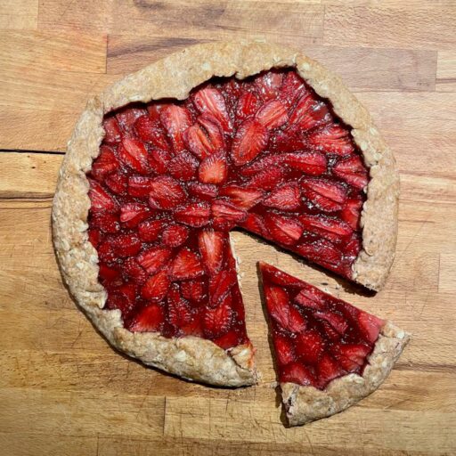 gallette integrale  fragole e fiocchi di avena