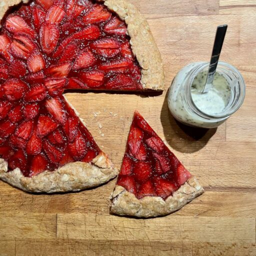 gallette integrale  fragole e fiocchi di avena